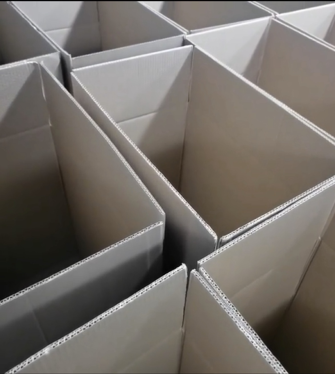 Empty cartons ready for packing