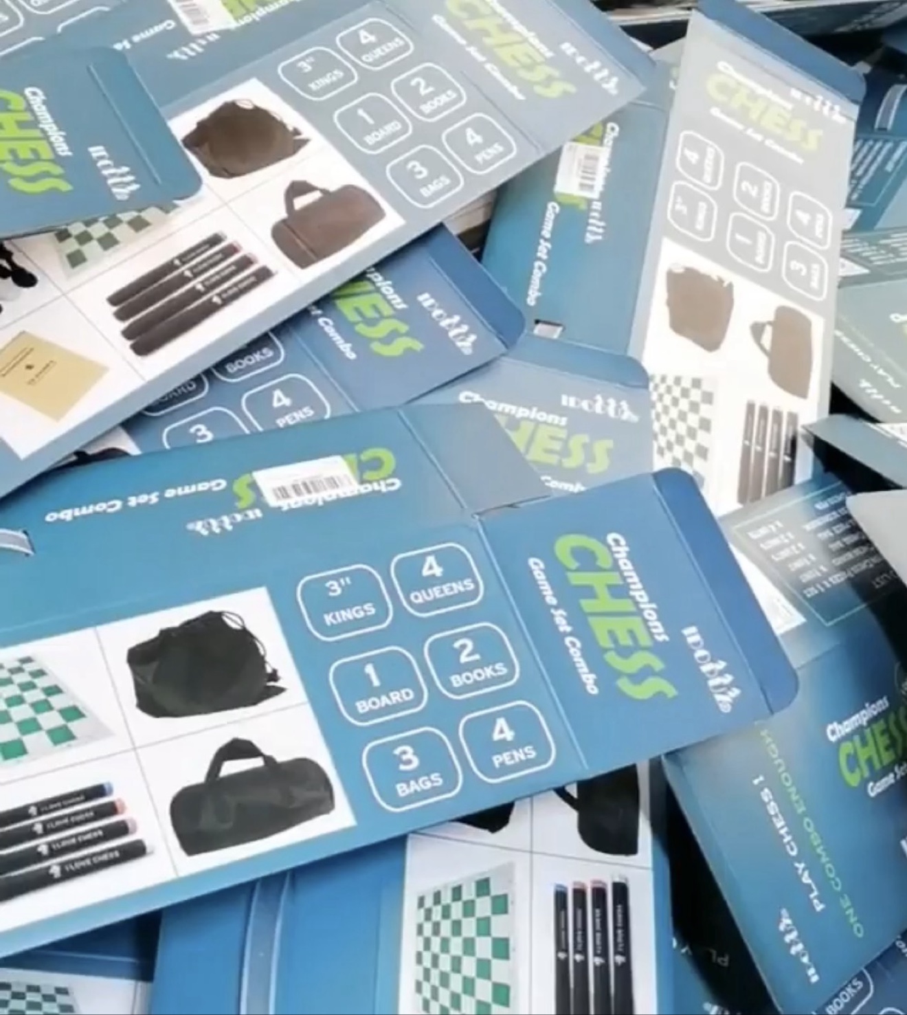 Blue combo set packaging